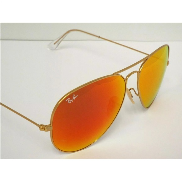 Ray-Ban Other - **Host Pick**New Ray ban Aviator classic gold with Red mirror 58-14